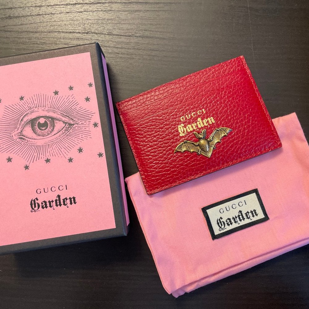 Gucci Garden *Exclusive* Bat Card Holder / Wallet - New, Never Used